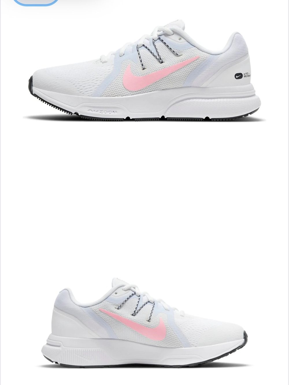 Nike size 10 Women’s Nike Zoom Span 3 Shoes For White/Pink New no tag.
